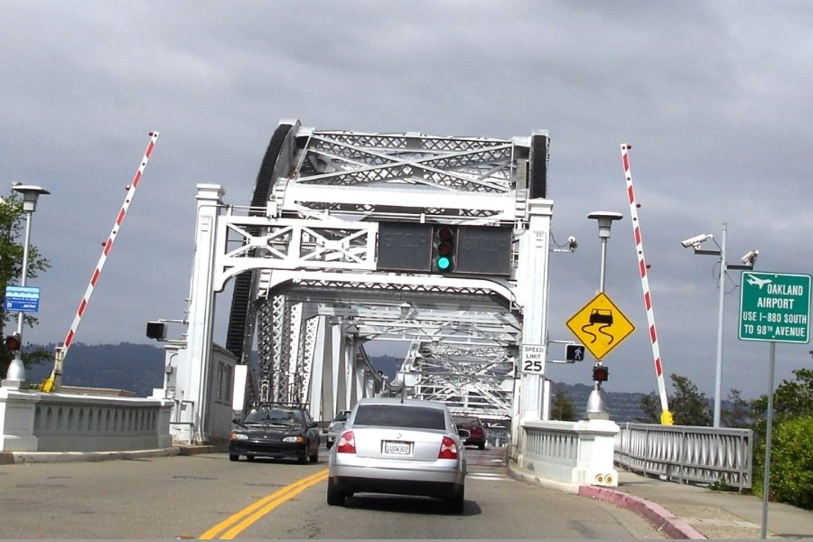 Alameda, CA: "Bridge the Gap" ~ Passing through ALAMEDA high Street Bridge.