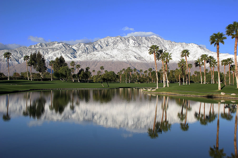 Palm Springs, CA Mount San Jacinto Snow Reflections photo, picture