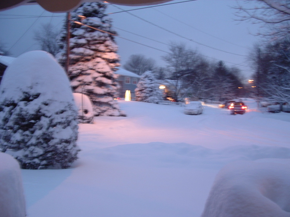 South Portland, ME: Cleveland Circle, South Portland, Maine during Dec. 2005 snowstorm