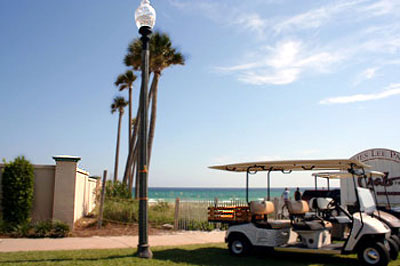 Destin, FL: Scenic 98 Destiny Golf Cart Parking at the Beach