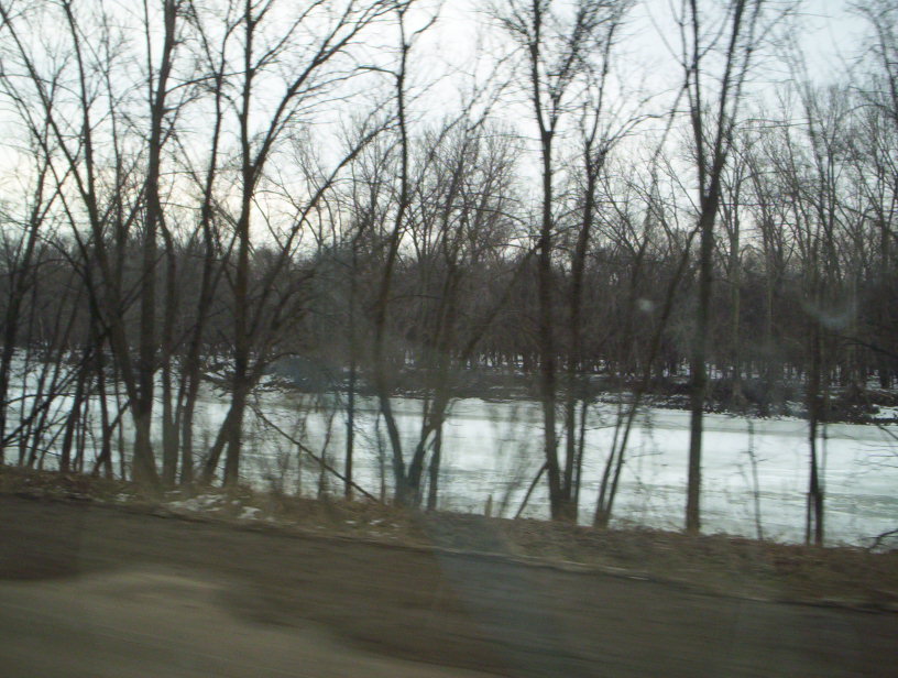 Chaska, MN: River with trees in Chaska