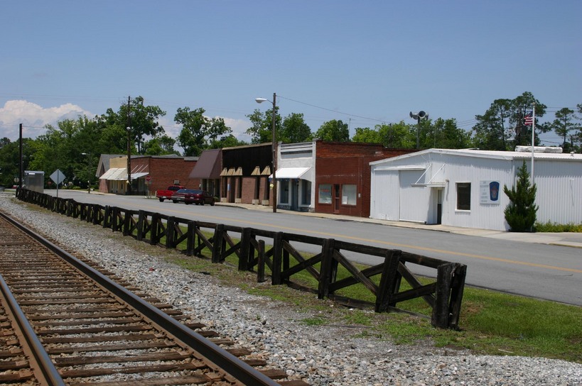Lenox, GA: Looking South on Railroad Street