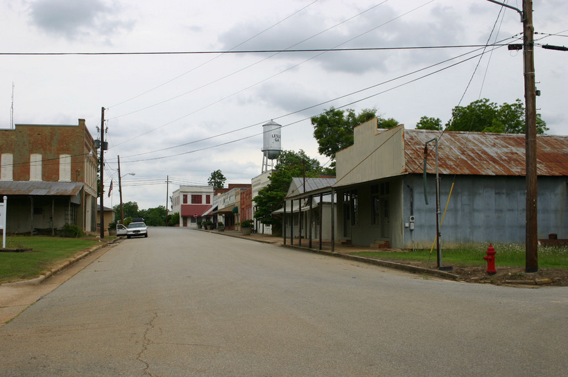 Leslie, GA : Water Tower and Commerce Street photo, picture, image ...