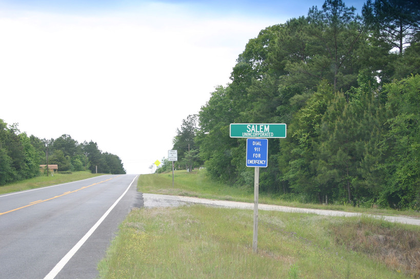 Salem, GA: City Limits Sign - US Hwy 80