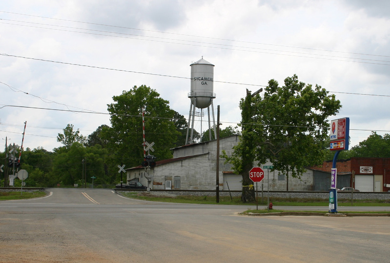 Sycamore, GA Water Tower and Hwy 41 photo, picture, image