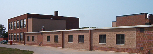 Carney, MI: front of the Carney-Nadeau School