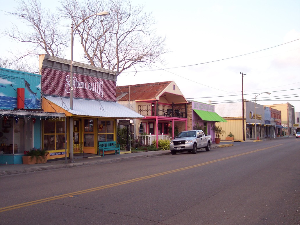 Port Lavaca, TX: Downtown view of Main Street in Port Lavaca, Tx