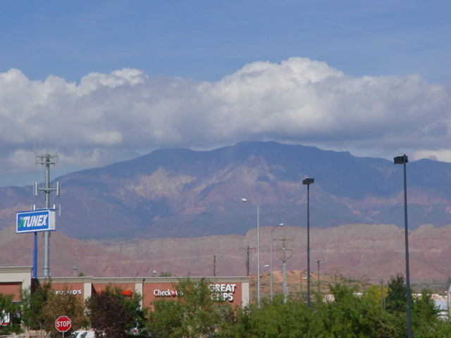 St. George, UT: Looking from the parking lot of Walmart to the beautiful surroundings of St.George, Utah