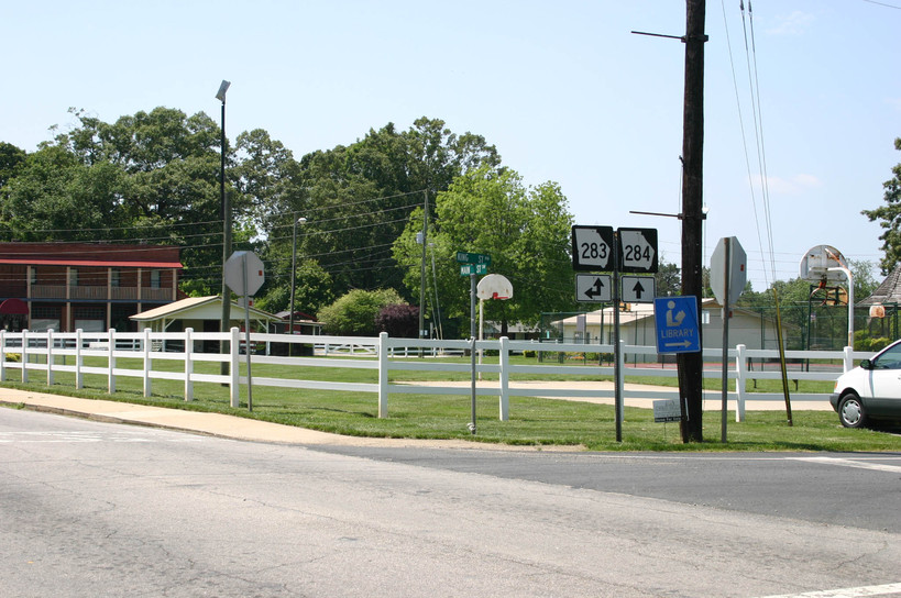 Clermont, GA City Recreation Area playground, ball courts. photo