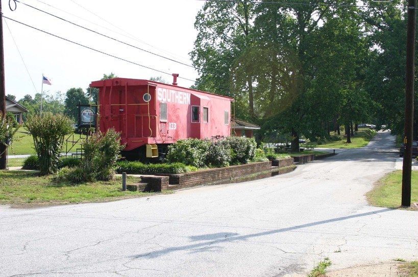 Mount Airy, GA: Southern Rail Car on display