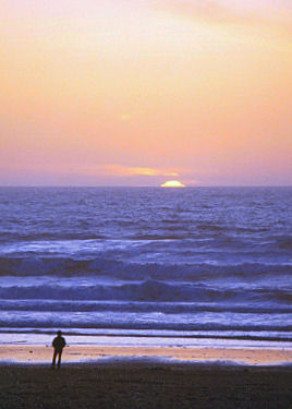 Pacific City, OR: sunset in Pacific City