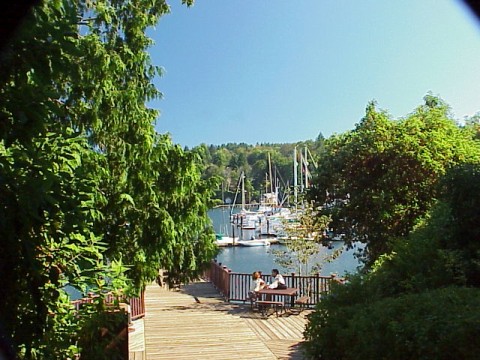 Bainbridge Island, WA: Entrance to Harbour Marina