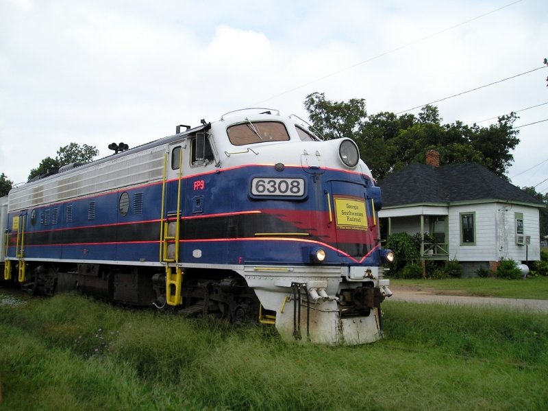 Sasser, GA: Georgia Southwestern RR Excursion Train in Sasser