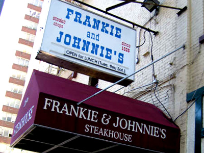 New York, NY: Frankie & Johnnie's Steakhouse, April 9, 2006