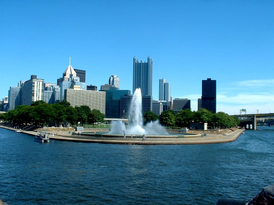 Pittsburgh, PA: Where the three rivers meet at The Point