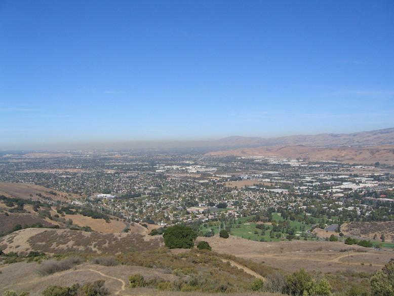 San Jose, CA: Greater San Jose viewed from the south atop Coyote Peak