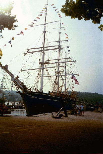Mystic, CT: Charles Morgan ship at Mystic Seaport Museum