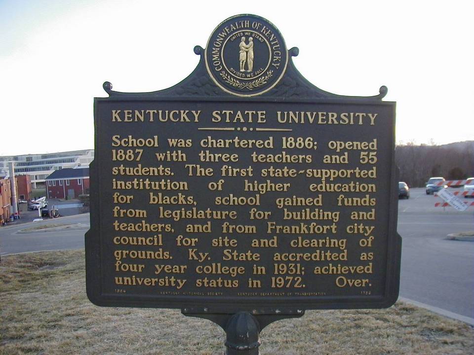 Frankfort, KY: Kentucky State University Historic Marker