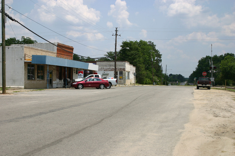Harrison, GA : Looking North on Railroad Ave photo, picture, image
