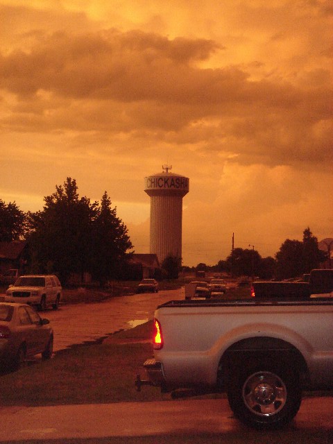 Chickasha, OK: Stormy sunset