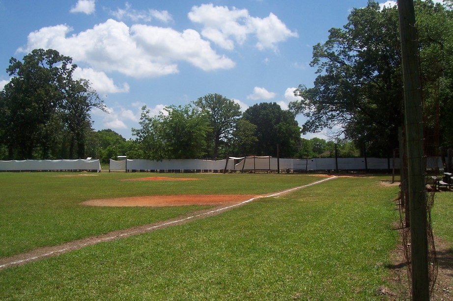 Crawford, MS: View of the local semi-professional baseball field