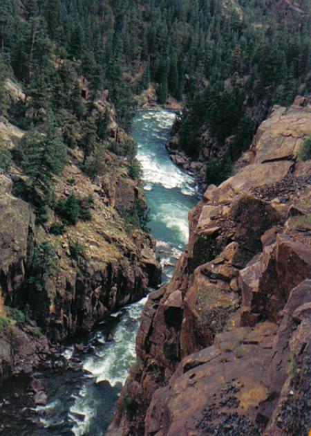 Silverton, CO: The Animas River from the Train to Silverton, Colorado