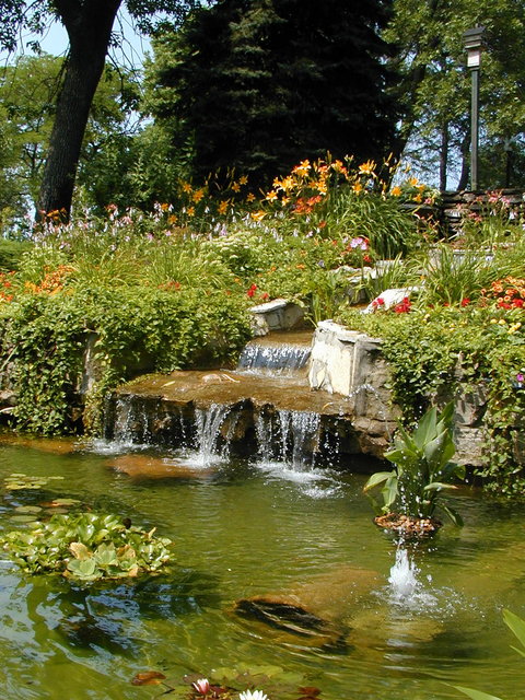 Whiting, IN: Whiting's Lakefront Park waterfall