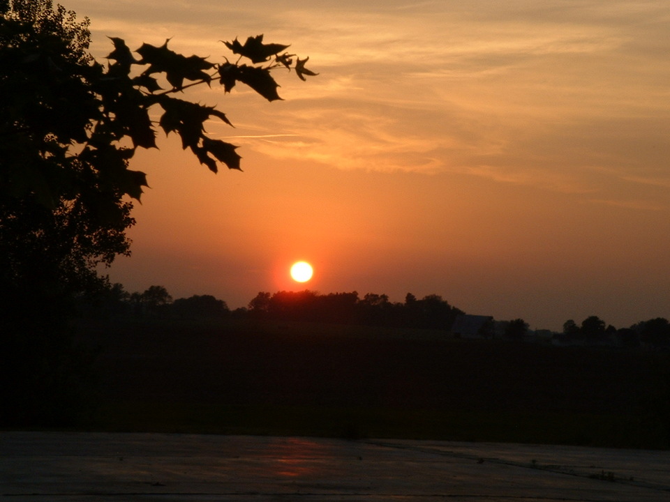 Lebanon, IN: Sunset in May