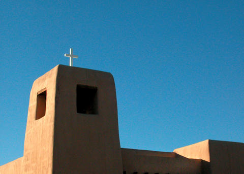 Santa Fe, NM: Church, Upper Canyon Rd. Santa Fe, NM