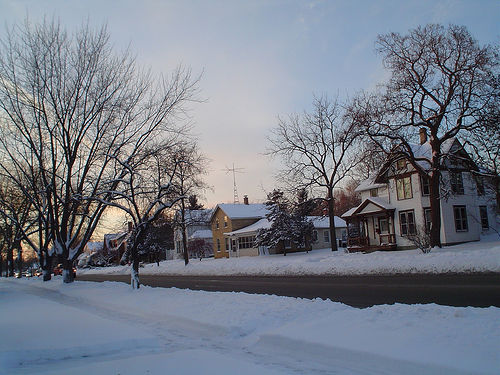 Portage, WI: Portage during the winter