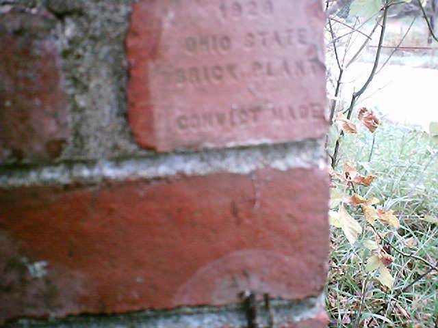 Roseville, OH: convict made brick in the structures of the old Roseville Prison