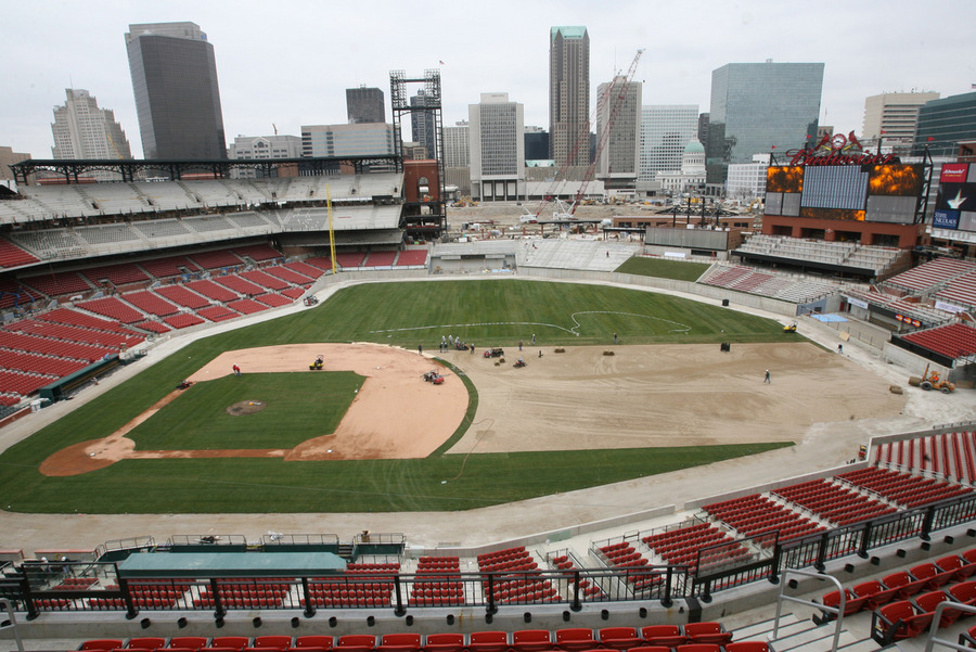 St. Louis, MO: Busch Stadium Under Construction