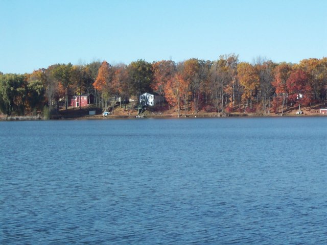 Prescott, MI: View of Hardwood Lake from public access to the north.