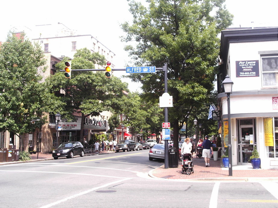 Alexandria, VA : Corner of King and Alfred Street, Old Town Alexandria ...