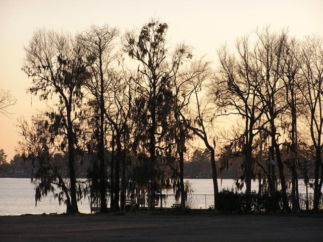 White Lake, NC: The dock at Silver Sands in October 2005