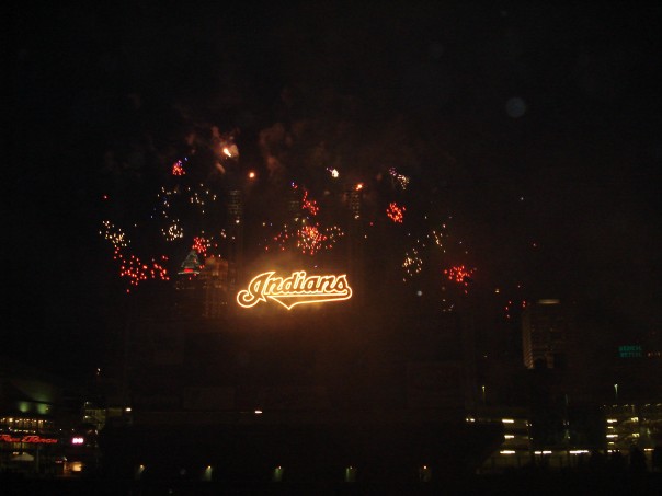 Cleveland, OH: fireworks at Jacob's Field