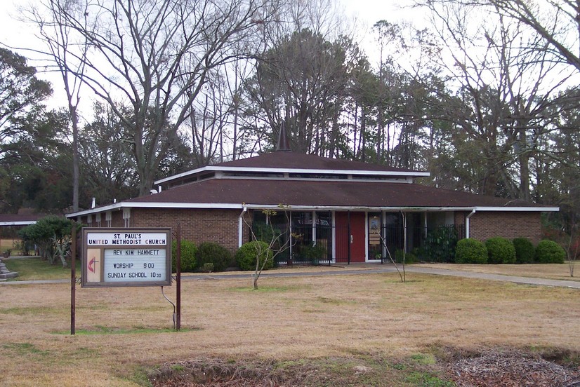 Brownfields, LA St. Paul's United Methodist Church, Plank Road in
