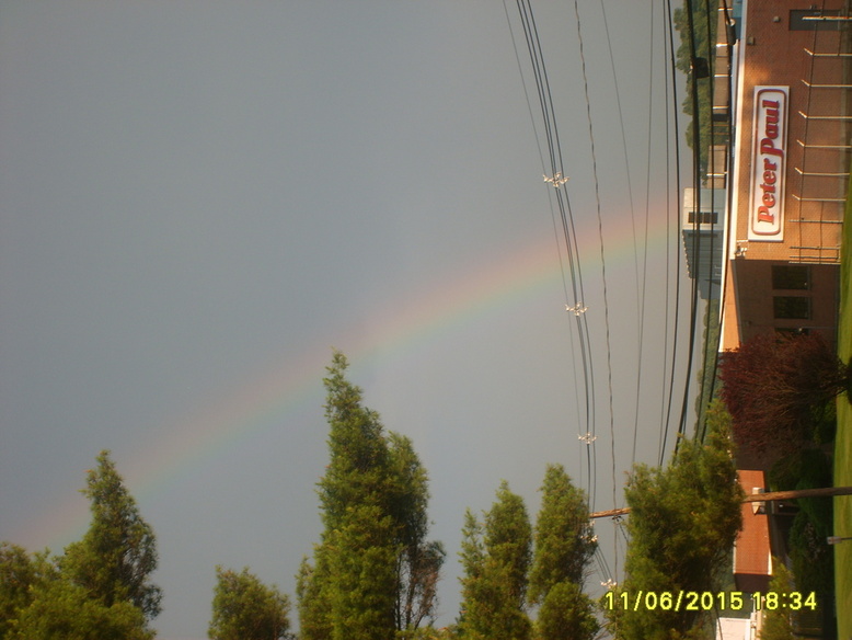 Naugatuck, CT: rainbow at the peter paul front of my house