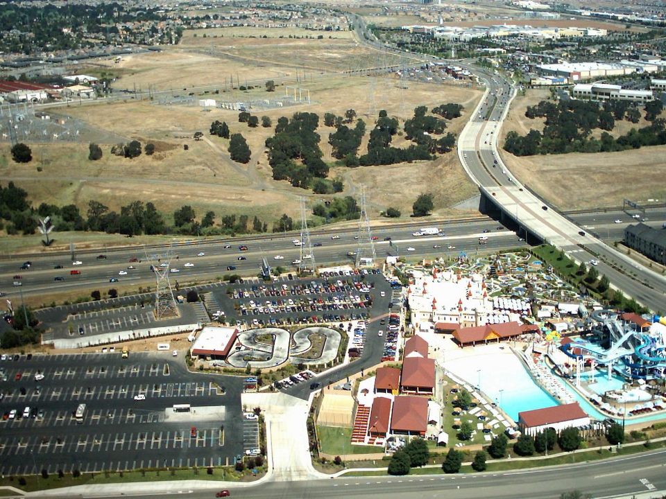 Roseville, CA: Water Park from a model airplane
