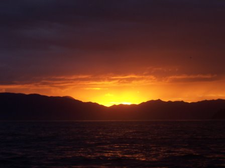 Tillamook, OR: Sunrise from Pacific Ocean