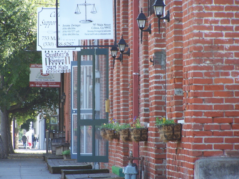 Colusa, CA : Old Chinatown Merchantile Building Circa 1890 has