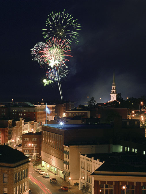 Bangor, ME Bangor Fireworks on Independence Day photo, picture, image