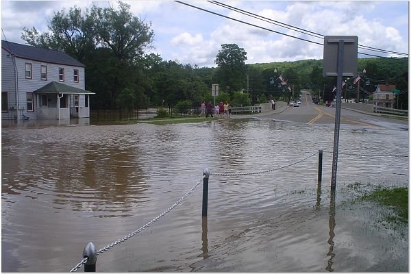 Greene, NY: June 2006 flood, Genesee St.