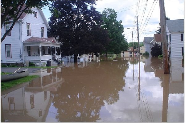 Greene, NY: June 2006 flood, Elm St.