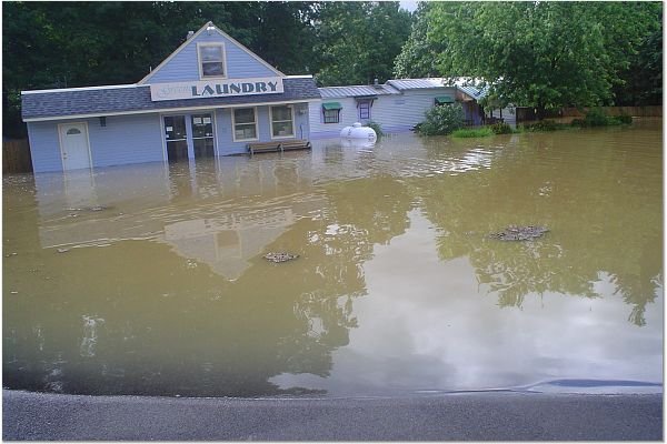Greene, NY: June 2006 flood, N. Canal St.