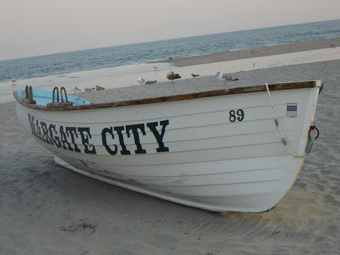 Margate City, NJ: Margate Lifeguard Boat - Washington St. 2005