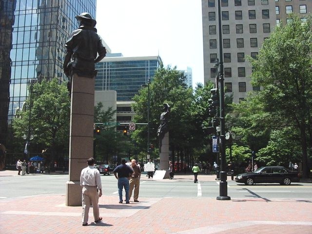 Charlotte, NC: The Crossroads - Main intersection Trade/Tryon Streets
