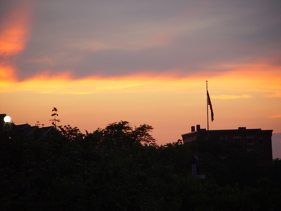 Pittsburgh, PA: Sunset over Mt Washington