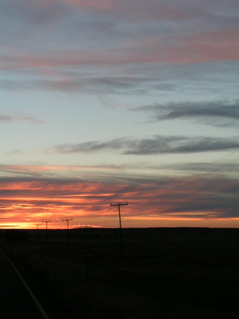 Frazer, MT: Sunset