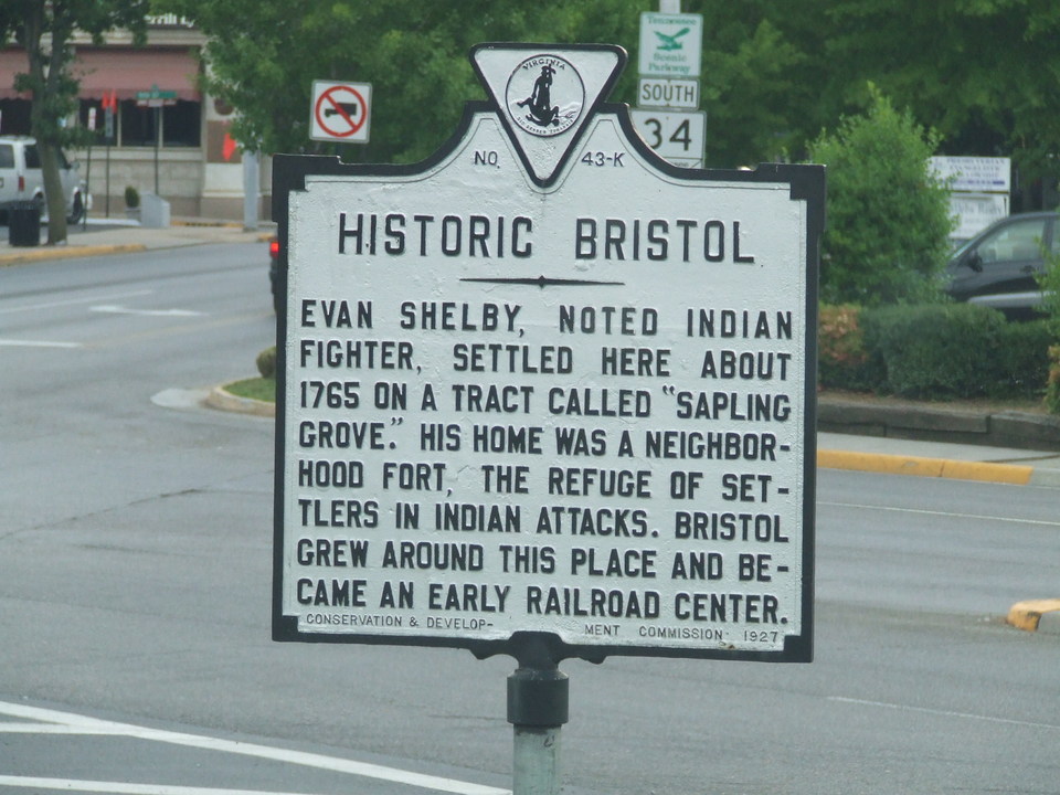 Bristol, VA: Virginia Historic Marker for Bristol, VA